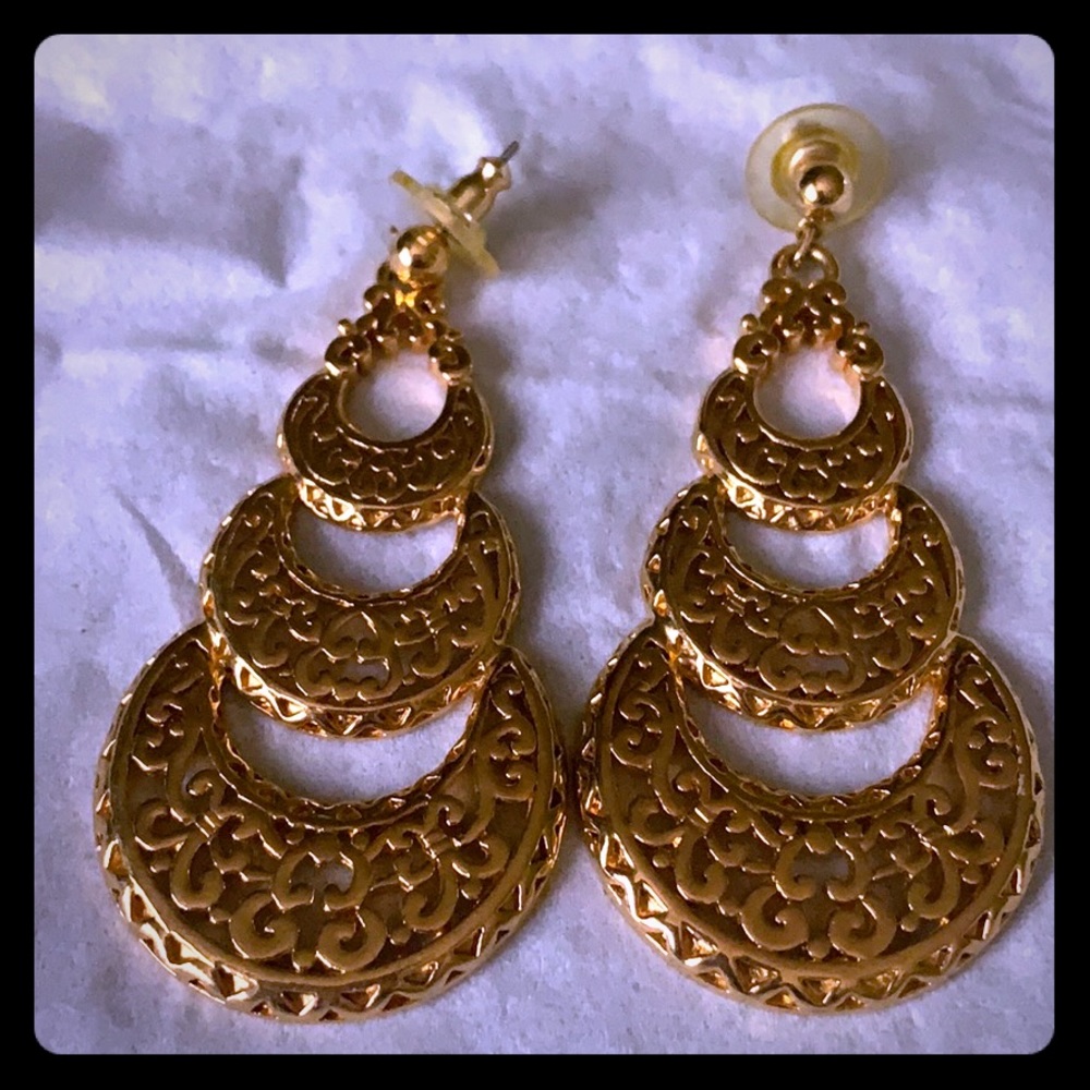 Goldtone earrings